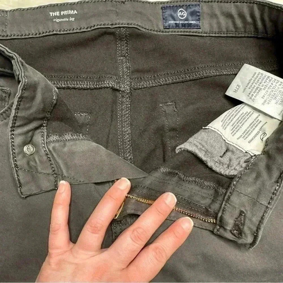 Adriano Goldschmied Jeans The Prima Cigarette Leg Grey Size 27 - Picture 9 of 16